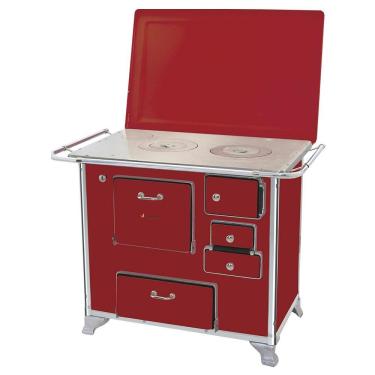 Imagem de Fogão A Lenha Venâncio 01 Gabinete Com Tampa Vermelho Intenso 1getvr