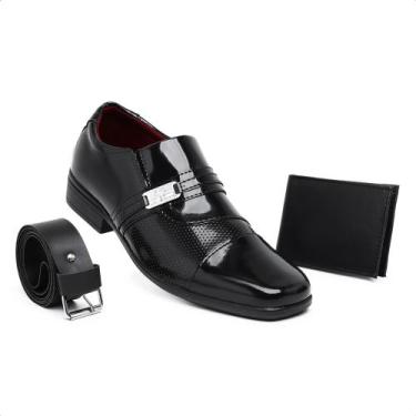 Imagem de Kit sapato social masculino vegas store , Preto, 40