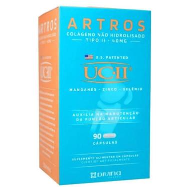 Imagem de Artros Colageno Uc-Ii 40Mg (90 Caps) Tipo Ii - Divina Pharma