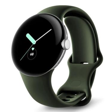 Imagem de Pulseiras de silicone para Google Pixel Watch 3/2/1 de 41 mm para homens e mulheres, pulseira esportiva de silicone macio ajustável à prova d'água para Google Pixel Watch 3, 2 e 1