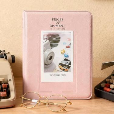 Imagem de Álbum de fotos rosa de 7,5 cm com 64 bolsos para mini câmeras Polaroid