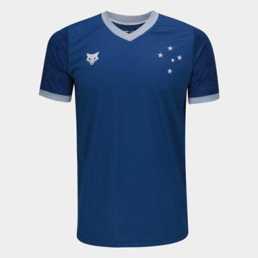 Imagem de Camisa Cruzeiro 2025 Masculina, Azul, Branco, G