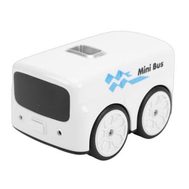 Imagem de SPYMINNPOO Ônibus de Brinquedo Com Sensor Inteligente, Carro RC Com Controle de Gestos Com Modo de Acompanhamento, Modo de Escape, Rastreamento de Linha e Efeitos de Luz LED para Crianças (White)