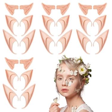 Imagem de ROPCIA Orelhas de elfo para mulheres – Orelhas de duende de fada, orelhas pontiagudas macias para cosplay, liberte seu ser mágico interior, ideal para Halloween, Natal, baile de máscaras encantadoras