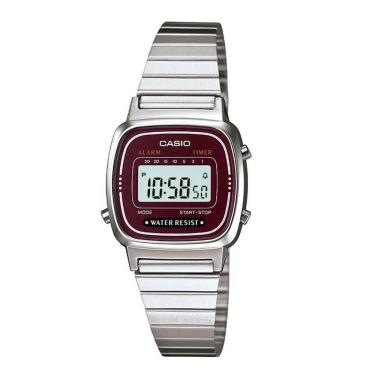 Imagem de Relógio Casio Feminino Ref: La670wa-4df Vintage Prateado