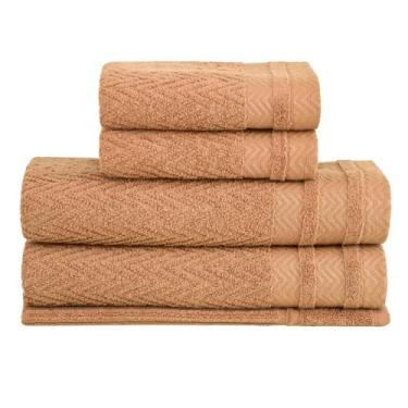 Imagem de Buddemeyer, Jogo Toalhas Banho Buddemeyer 5p Soul Extra Soft Caramelo