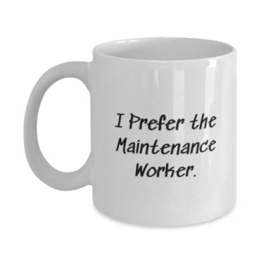 Imagem de Caneca divertida de manutenção 325 g 443 ml, I Prefer the Maintenance worker, presente para amigos, inspire presentes de colegas