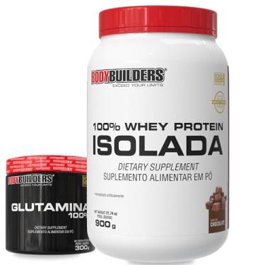Imagem de Kit 100% Isolada Chocolate 900g + 100% Glutamina 300g - Bodybuilderes