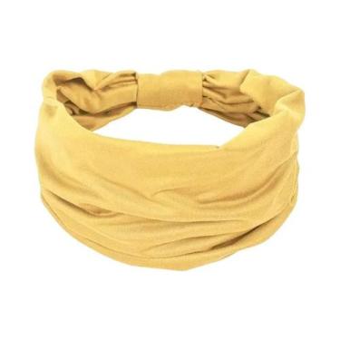 Imagem de Faixa De Cabelo Larga Feminina Com Laço Para Maquiagem, Esportes, Corr