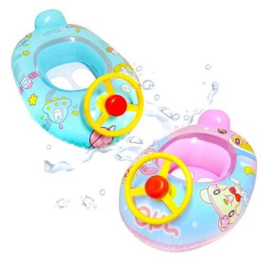 Imagem de Boia Inflável Infantil Bote Bebe Volante Piscina Buzina - Lirena Baby,
