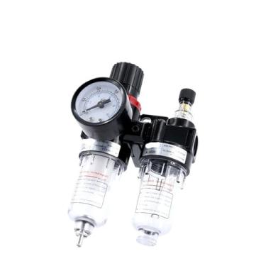 Imagem de Compressor de ar separador de óleo-água bomba de ar filtro de ar pneumático de duas peças AFR2000 válvula redutora de pressão (AFR2000 com medidor)