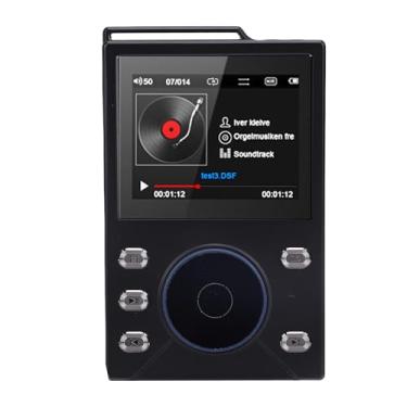 Imagem de Diydeg Leitor de MP3 HiFi, Bluetooth 5.4 Sem Perdas de Alta Resolução Leitor de Música de áudio Digital Portátil DAP de Com Roda de Rolagem de Display LCD de 2,4 (Cartão de memória pequeno de 128 GB)