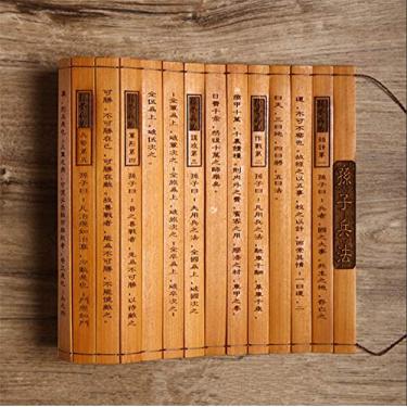 Imagem de Zzooi Arte clássica chinesa The Art of War Bamboo Slips Books Scroll, Master Sun's Art of War