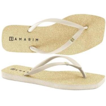 Imagem de Chinelo Dedo Ramarim 231237 Feminino - Dourado-Feminino