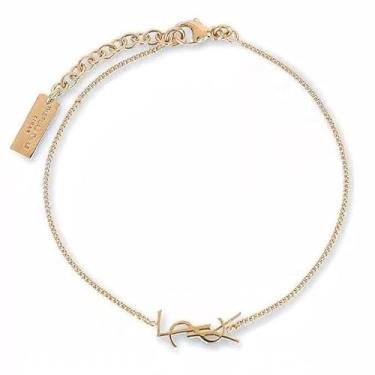 Imagem de Pulseira feminina elegante banhada a ouro 18K delicada com charme delicado, design minimalista ajustável - presente perfeito para joias
