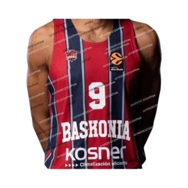 Imagem de Camisa De Basquete Masculina Espanha Baskonia 25 26 Kit Especial Para 