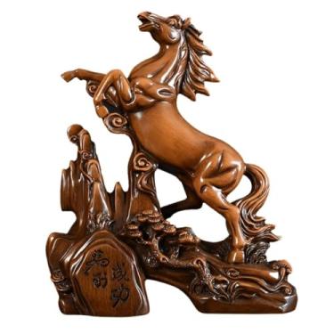 Imagem de Entrelaçados Ornamento do cavalo do zodíaco chinês "alcance o sucesso imediatamente": arte tradicional - decoração de entrada de casa, ideal para presentes de inauguração