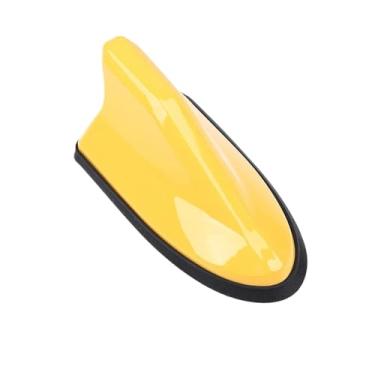 Imagem de Antena de barbatana de tubarão de carro antena de sinal de rádio FM à prova d'água para assento, peças externas de carro, multifuncional, externa, (amarelo)