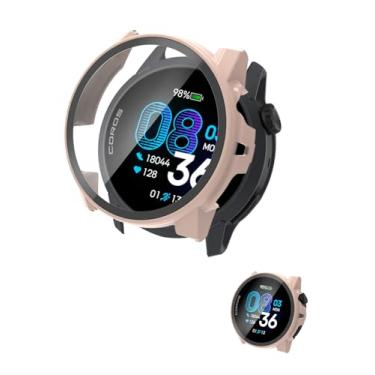 Imagem de Capa para COROS PACE 4, capa protetora NOUKAJU para relógio inteligente, película de vidro temperado 9H integrada, PC rígido, fácil de instalar, protetor de tela para relógio esportivo COROS PACE 4