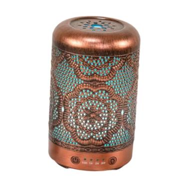 Imagem de Generic Umidificador de névoa fria, difusor de óleos essenciais, difusor de fragrâncias para casa, sala de estar, óleos essenciais perfumados, Cobre Vermelho