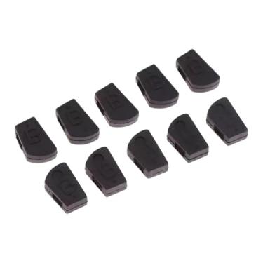 Imagem de Esquirla Conjunto de 10 Tampas de Borracha para Piano Elétrico Digital, Acessórios para Piano, Reparo, Resistentes e Leves para PX330 e PX750, Chave Preta
