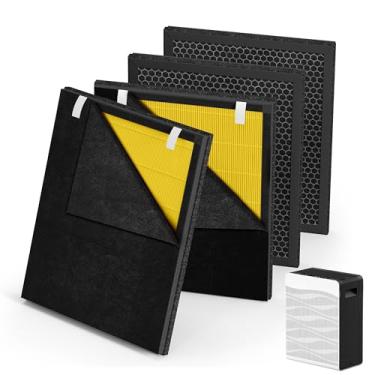 Imagem de Filtro de substituição C300 compatível com purificador de ar C300, HEPA e combo de filtro de carvão ativado por desodorização (animal de estimação, 4 unidades)