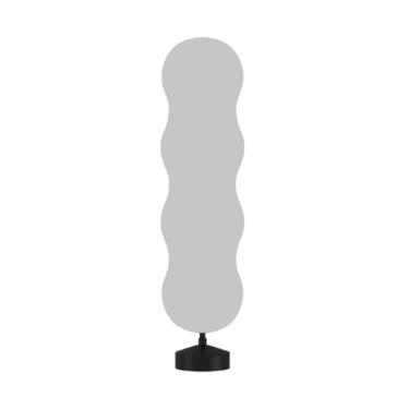 Imagem de x3anggyt5 Espelhos de comprimento total, espelho ondulado, espelho de corpo inteiro, espelho giratório tridimensional, espelho, quarto, espelho de corpo inteiro (preto)