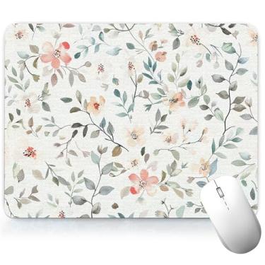 Imagem de Tapete de mesa de flor de couro, mouse pad de arte colorida, teclado de computador, mouse pad para jogos, protetor e capa à prova d'água, capa decorativa de couro PU, tapete de mouse para laptop