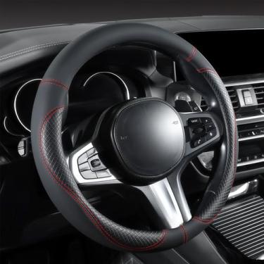 Imagem de Capa de volante para Toyota Camry Corolla Rav4 Highlander Sienna Avalon Land Cruiser Yaris Hybrid XSE LE XLE TRD Limited Cross Car Accessories Preto