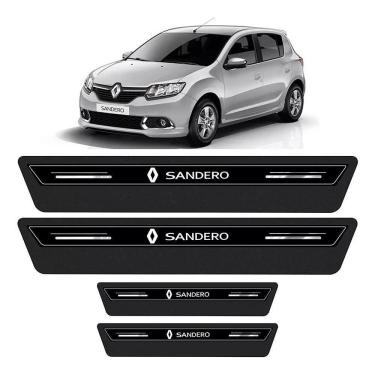 Imagem de Soleira De Porta Sandero Preto Platinum 8 Peças