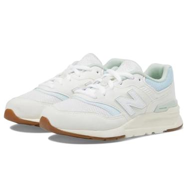 Imagem de New Balance Tênis infantil unissex 997h, Sal marinho/azul pedreira/cinza de argila, 2 Wide Little Kid