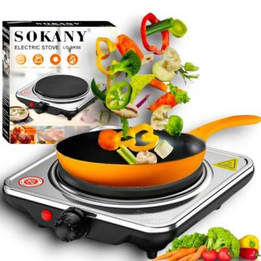 Imagem de Fogão Fogareiro Elétrico Portátil Cooktop Camping de Indução 1 Bocas 1