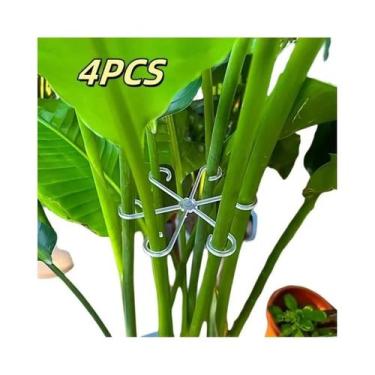 Imagem de Suporte De Ferro Grande Para Plantas Com Ganchos Para Decoração De Vas