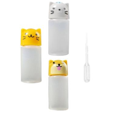 Imagem de Kit 3 Porta Molho de Bichinhos para Temperos de Salada 3ml