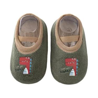 Imagem de Sapatinhos Antiderrapantes Quentinhos Para Bebês Recém-Nascidos Com So