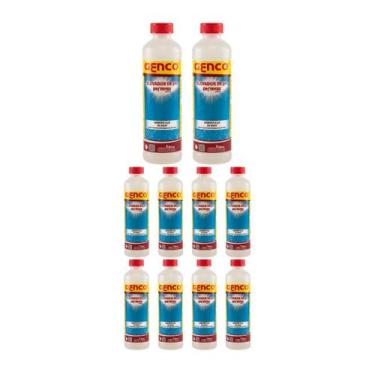 Imagem de Kit 10 Elevador De Ph P Piscinas Ph Mais Liquido 1L Genco