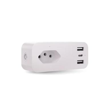 Imagem de Tomada Inteligente Wifi 10A Velds, com 3 Portas USB, Controle por App 