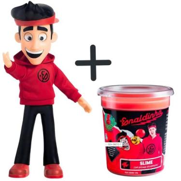 Imagem de Boneco Enaldinho + Slime Gelástica Com Bolinha Colecionável - Novabrin