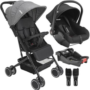 Imagem de Carrinho de Bebe Bebe Conforto Colinho Base Kiddo Mascote Grafite