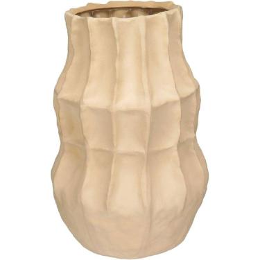 Imagem de VASO DECORATIVO ENFEITE CASA HOME&CO CERÂMICA 30x20x20cm BEGE