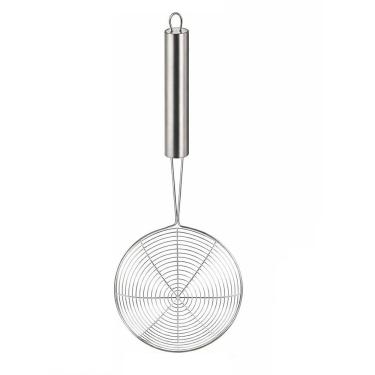 Imagem de Escumadeira de Inox para Frituras Pastel Cabo Longo 39,5cm