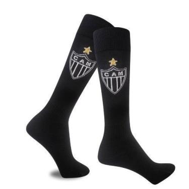 Imagem de Meião Futebol Salão Campo Atlético Mg Infantil Juvenil Galo - Rikam