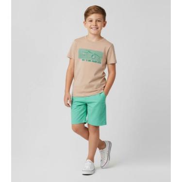 Imagem de Conjunto Infantil Camiseta Com Bermuda Select Marrom, 3, Marrom