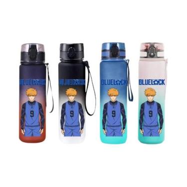 Imagem de Copo De Água Blue Lock Anime 650ML, Garrafa Esportiva Com Tampa Flip-t