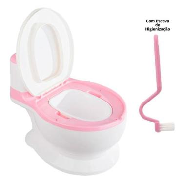 Imagem de Troninho Infantil Com Som Rosa Domni
