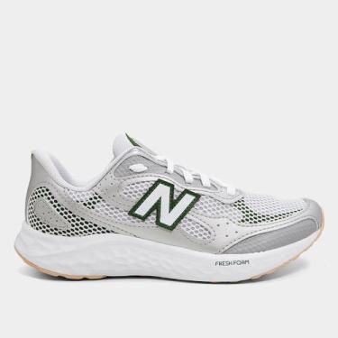 Imagem de Tênis New Balance Fresh Foam Arishi V'4 Feminino, Cinza, Verde, 35