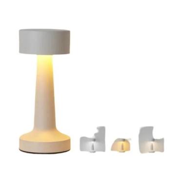 Imagem de Luminária De Mesa LED Vintage Retro Com Toque Dimmerizável, 3 Cores, R