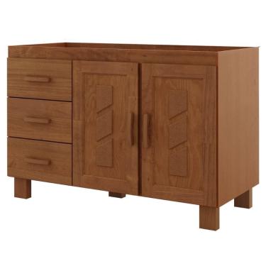 Imagem de Balcao Para Pia 2 Portas 120 cm Madeira Macica Taeda 1241C Festra