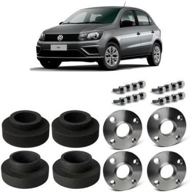 Imagem de Kit Lift Suspensão 3,5cm + Espaçador 15mm Gol G5 em Diante - Borfix