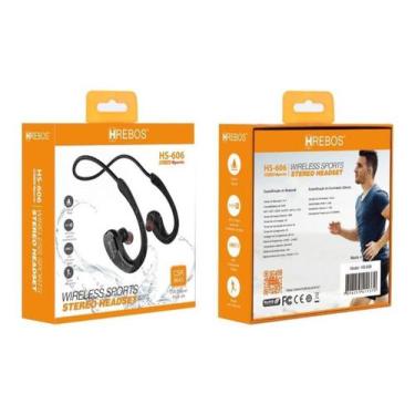 Imagem de Fone De Ouvido Bluetooth Sem Fio Neck Band Wireless Esporte - Hrebos